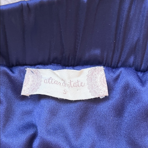 Altar'd State Deep Blue A-Line Skirt - Picture 2 of 2